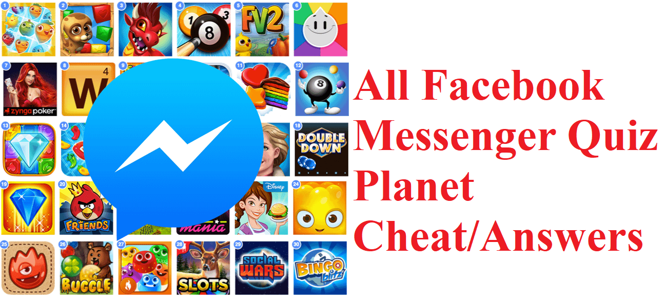 Facebook Messenger Quiz Planet Cheat